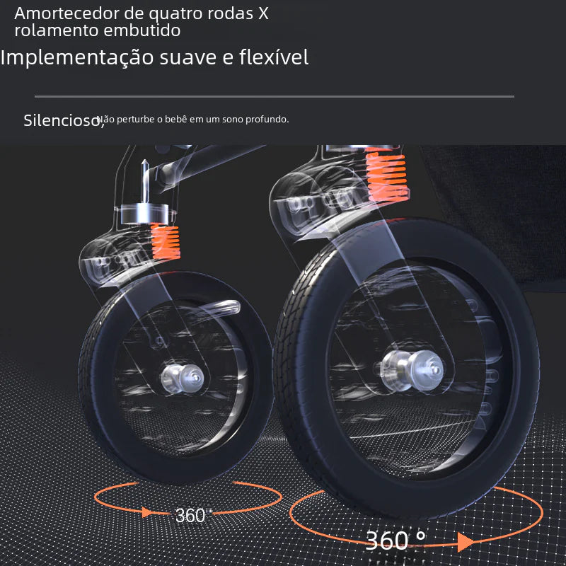 Lightweight Convertible Baby Stroller