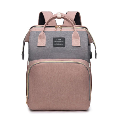 Large Capacity Insulated Mummy Baby Crib Backpack